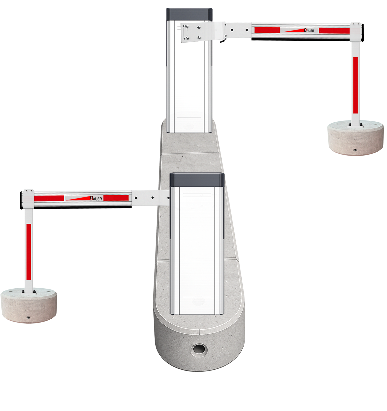 Verkehrsinsel Industrie mit Schranke online konfigurieren